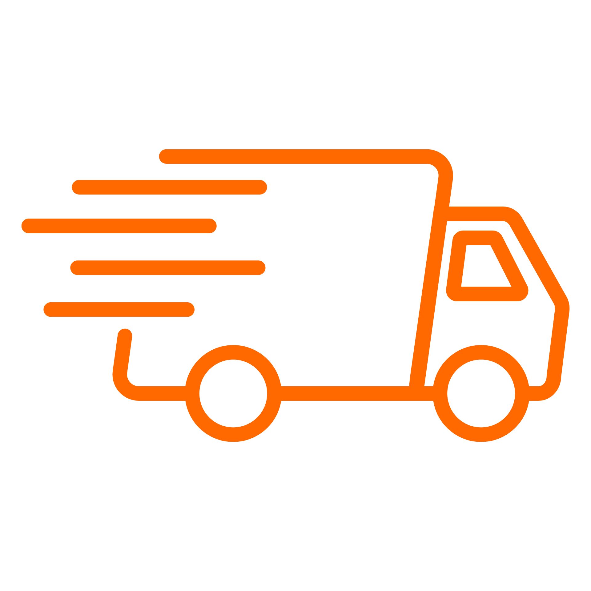 Delivery icon in orange